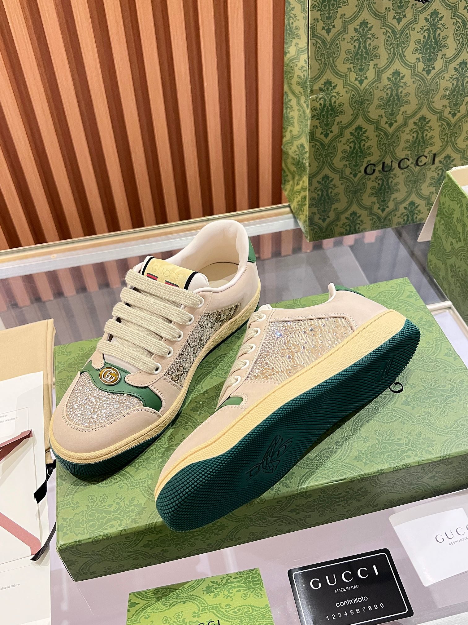 Gucci Distressed Sneakers - Pre owned