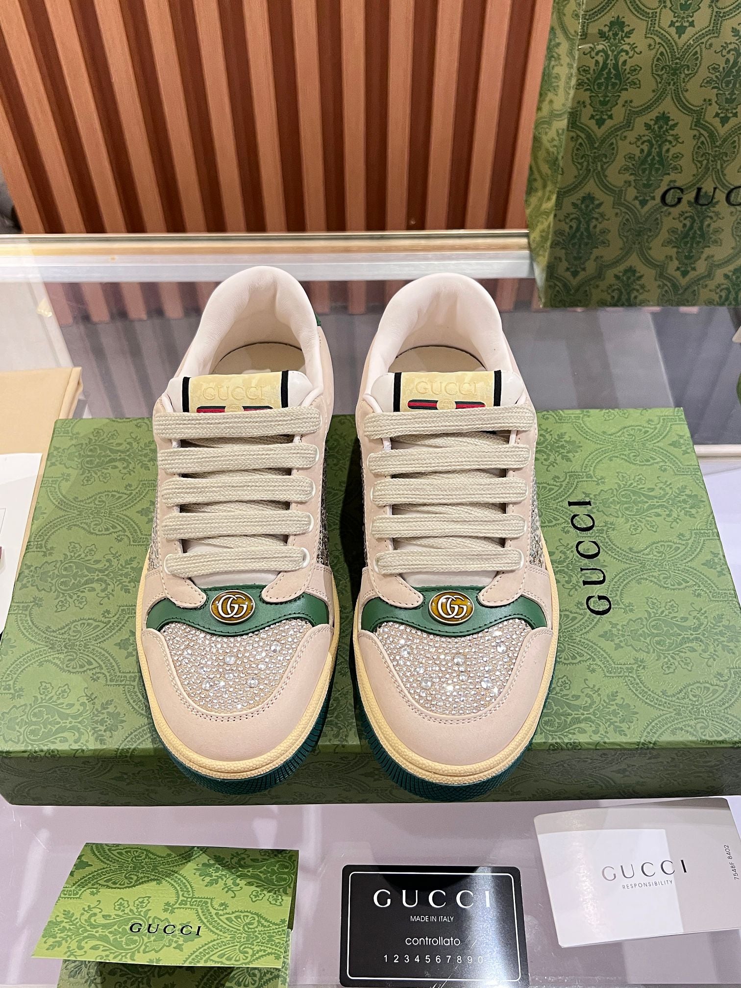 Gucci Distressed Sneakers - Pre owned