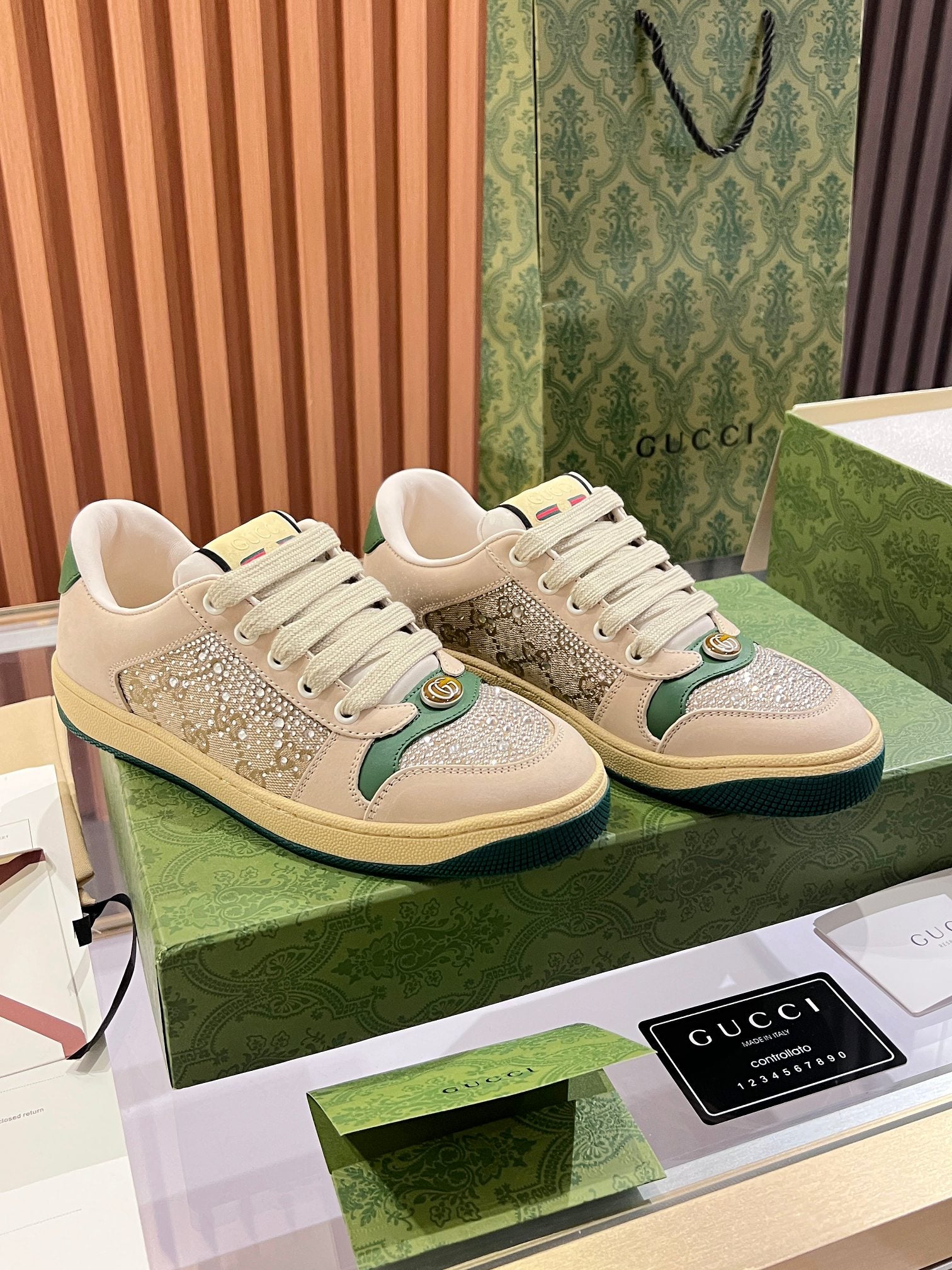 Gucci Distressed Sneakers - Pre owned