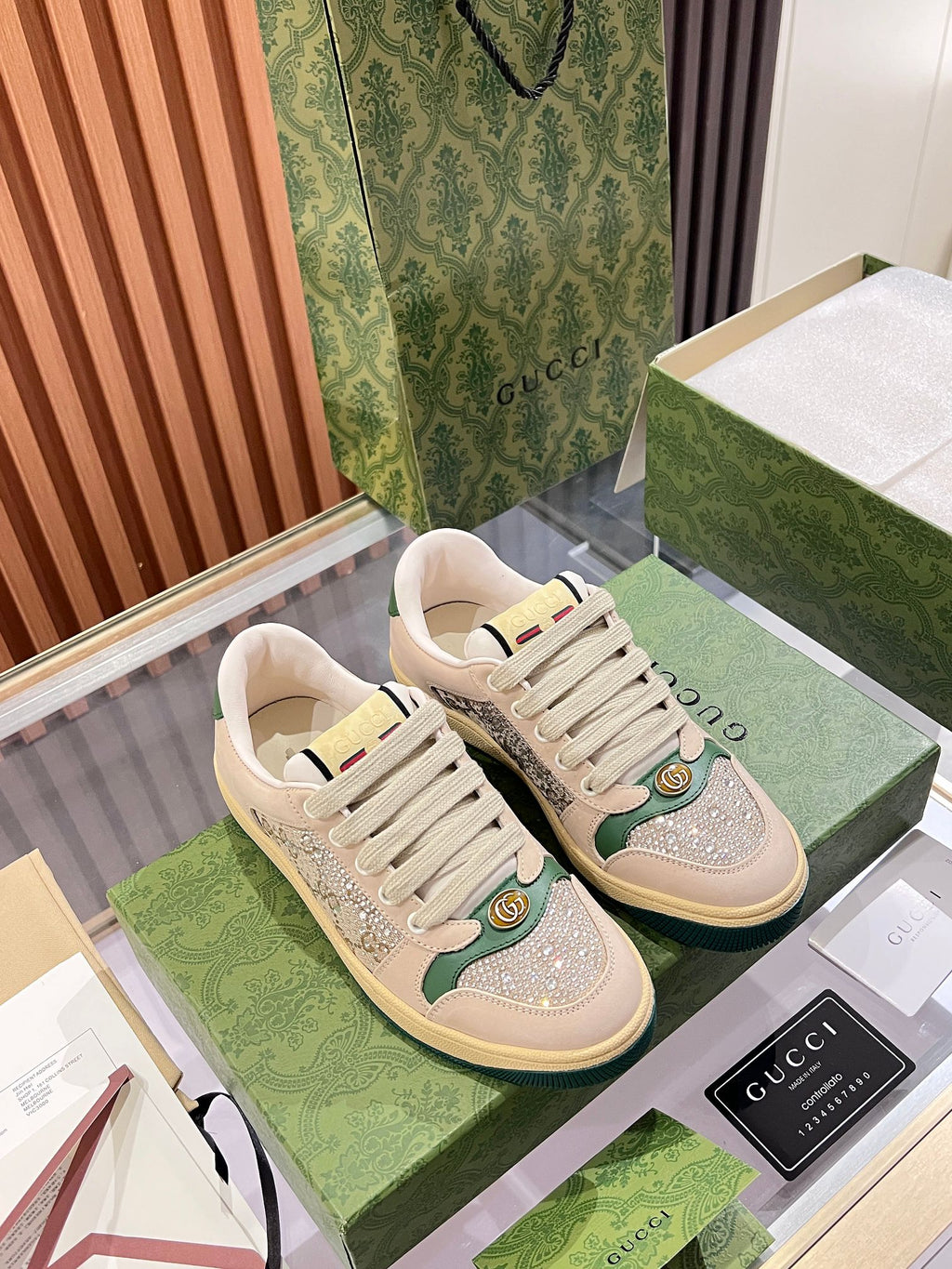 Gucci Distressed Sneakers - Pre owned